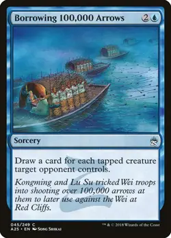 1x Borrowing 100,000 Arrows NM Eng MTG - Masters 25 - Image 1