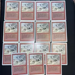 English - MTG Rock Hydra Lot Of 15 - Reserved List - Revised (3rd) Edition - Image 1