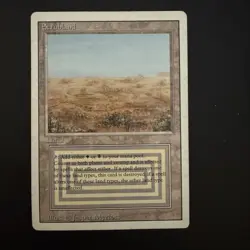 Magic the Gathering Scrubland Revised Edition Dual Land Moderately Played - Image 1