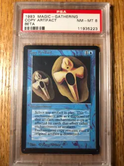 Beta Copy Artifact (1993) Magic Gathering Reserved List NGC PSA 8 undergraded - Image 1