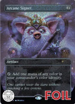 MTG Arcane Signet (Confetti Foil) (7068) | NM Foil | Secret Lair Furby {SLD} - Image 1