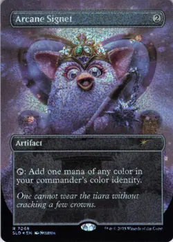 MTG Arcane Signet (Confetti Foil) (7068) | NM Foil | Secret Lair Furby {SLD} - Image 2