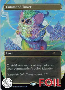 MTG Command Tower (Confetti Foil) (7067) | NM Foil | Secret Lair Furby {SLD} - Image 1