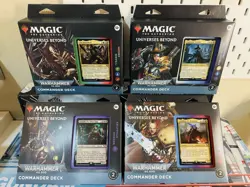 MTG UB: Warhammer 40,000 - Commander Deck Case (40K) Set Of 4 - New & Sealed - Image 1