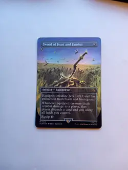 Sword of Feast and Famine (Borderless) Universes Beyond: Assassin's Creed Foil - Image 1