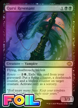 x1 Qarsi Revenant TDM MTG 86 FOIL RARE M/NM 1x - Image 1