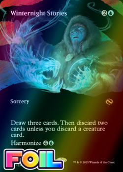 x1 Winternight Stories TDM MTG 336 FOIL SHOWCASE BORDERLESS RARE M/NM 1x - Image 1