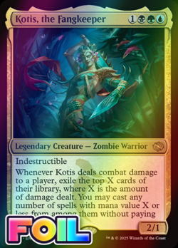 x1 Kotis, the Fangkeeper TDM MTG 202 FOIL RARE M/NM 1x - Image 1