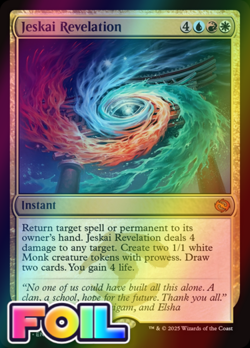 x1 Jeskai Revelation TDM MTG 196 FOIL MYTHIC M/NM 1x - Image 1