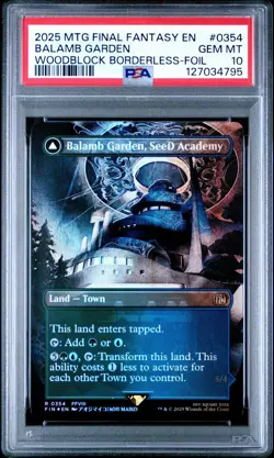 PSA 10 Balamb Garden, SeeD Academy Borderless FINAL FANTASY Foil #354 - Image 3