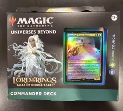 Magic The Gathering Lord of The Rings LOTR Elven Council Commander Deck FREEship - Image 1