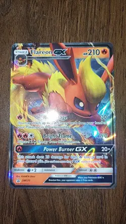 Pokemon TCG Flareon GX Black Star Promo SM171 Holo LP - Image 2