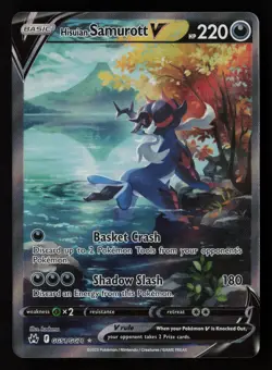 Hisuian Samurott V GG51/GG70 Crown Zenith: Galarian Gallery Pokemon TCG NM - Image 1