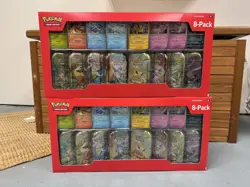 2x Lot Pokemon Prismatic Evolutions Costco 8 Mini-Tin Bundle SEALED 🎅 🎄 - Image 1