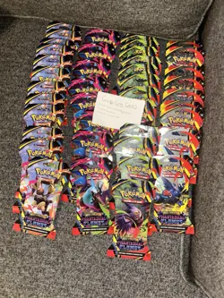 Pokemon Tcg Phantasmal Flames Sleeved Booster Pack(lot Of 10) | Art Set Included - Image 1