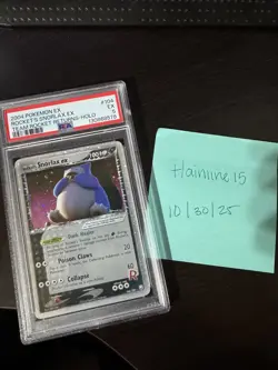 2004 POKEMON EX TEAM ROCKET RETURNS #104 ROCKET'S SNORLAX EX PSA 5 - Image 3