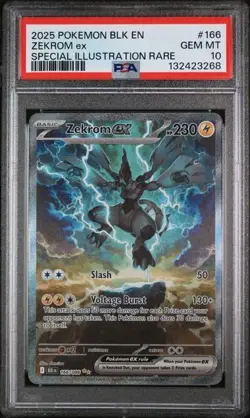 2025 POKEMON BLK EN-BLACK BOLT #166 ZEKROM ex SPECIAL PSA 10 - Image 1