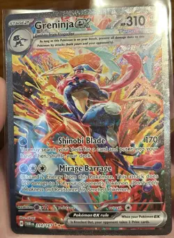 Pokemon Twilight Masquerade Greninja EX Sir 214/167 NM Condition - Image 1