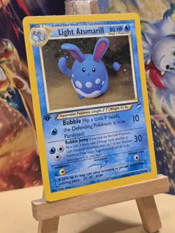 Pokemon Neo Destiny Light Azumarill 1st Edition 13/105 Holo Rare 🥏Edge Swirl🥏 - Image 3