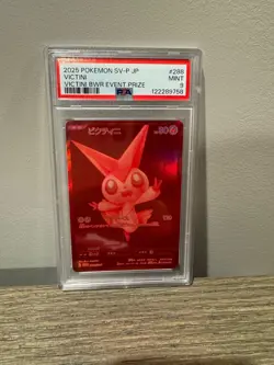 2025 Victini 288/SV-P BWR Holo Event Prize Promo Pokemon Japanese PSA 9 MINT - Image 1