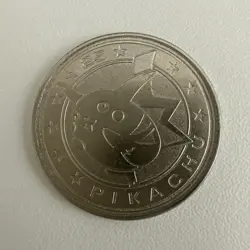Vintage Pokemon Pikachu Metal Coin #25 2000 Nintendo Wizards - Image 4