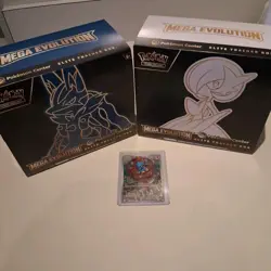 Pokemon Mega Evolution Pokemon Center Elite Trainer Box ETB Set of 2 OPENED - Image 1