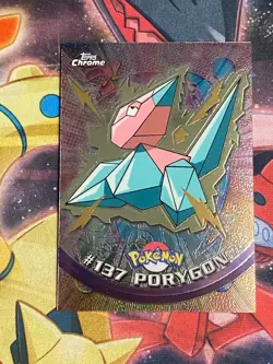 2000 Topps Chrome Pokemon TV Animation Edition Series 2 Porygon #137 - Image 1