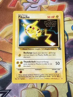 Pokemon TGC Pikachu (Movie Promo) 04 Wotc Promo Regular NEAR MINT 4 - Image 1