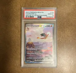 2023 Pokemon MEW EN Charizard ex 199/165 Special Illustration Rare PSA 10 - Image 1