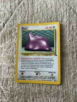 1999 Pokemon Ditto Holo Fossil 3/62 - Image 1