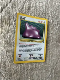 1999 Pokemon Ditto Holo Fossil 3/62 - Image 3