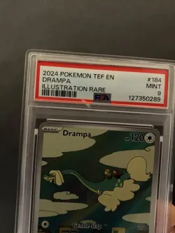 Pokemon 2024 SV Temporal Forces Drampa IR #184 PSA 9 - Image 3