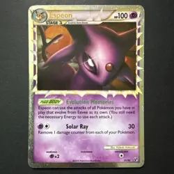2010 Pokemon Espeon (Prime) 81/90 Undaunted Holo Ultra Rare NM - Image 1