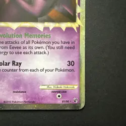 2010 Pokemon Espeon (Prime) 81/90 Undaunted Holo Ultra Rare NM - Image 4