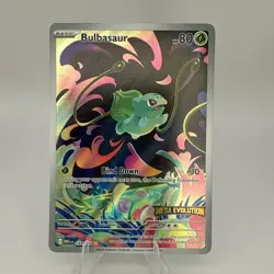 Bulbasaur 133/132 (Pokemon 2025) - Mega Evolution - IR - NM/MINT Stamped - Image 1
