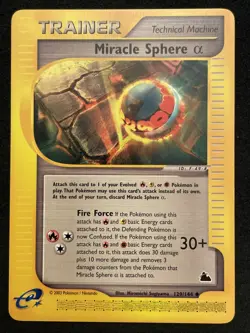 2002 Pokemon e-Series Skyridge 129/144 Miracle Sphere Alpha - Image 1