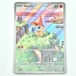 Victini SVP 208 Near Mint Illustration Rare Black Star Promo Black White Pokemon - Image 1