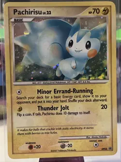 Pokemon TCG Pachirisu DP Black Star Promotional DP04 Holo Promo MP 2 - Image 1