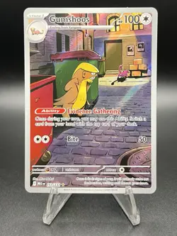 Pokemon TCG Gumshoos 153/132 Full Art Illustration Rare Holo Mega Evolution EN - Image 1