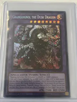 YuGiOh GRANGUIGNOL THE DUSK DRAGON Prismatic Secret Rare MP24-EN067 - Image 1