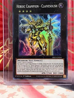 Yugioh! Heroic Champion - Claivesolish - DIFO-EN044 - Super Rare - 1st Edition - Image 1