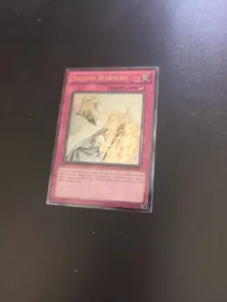 Yu-Gi-Oh: Solemn Warning DREV-EN077 Ultimate Rare Unlimited Edition High Grade - Image 1