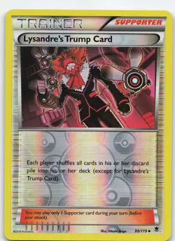 Lysandre's Trump Card 99/119 Uncommon Reverse Holo XY Phantom Forces NM Pokemon - Image 1