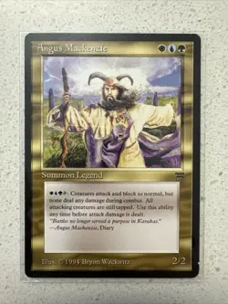 MTG Angus Mackenzie Legends English Reserved List Magic Card 1994 RARE! - Image 1