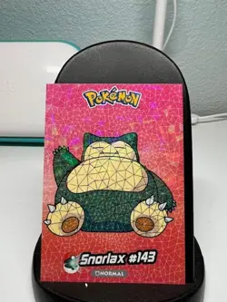 Pokemon - Crystal Card Collection (Stained Glass) - Snorlax #143 - Near mint - Image 1