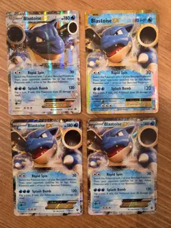 Lot of (4) Pokemon Holo Blastoise EX - Ultra Rare Promo & Ultra Rae Cards - Image 1
