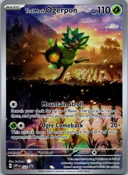 Teal Mask Ogerpon 123 SV: Scarlet & Violet Promo Cards Promo Holo NM - Image 1