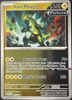Iron Thorns 062/162 SV05: Temporal Forces Reverse Holo - Pokemon Card - Image 1