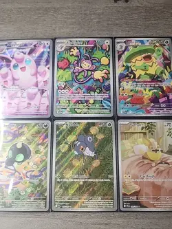 Lot of 6 Illustration Rares Phantasmal Flames Pokemon TCG Near Mint Cards - Image 2