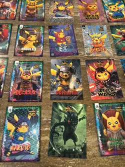 POKEMON PIKACHU COSPLAY! NON TCG Lot OF 40 cards - Image 5